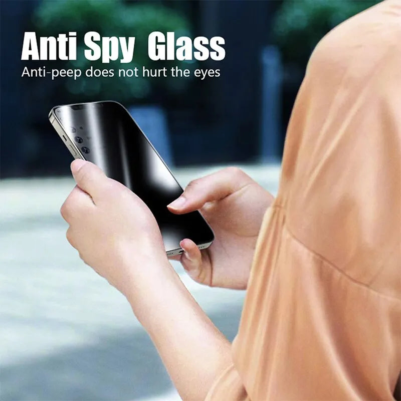 Protecteur d'écran de confidentialité, 4 pièces, en verre trempé Anti-espion pour iPhone 14 Pro Max 14 Plus 13 15 12 11 Pro Max 13 Mini