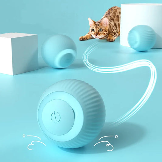Jeux de boules de chat électriques roulants automatiques Interactifs pour des chats jeux à l'intérieur.